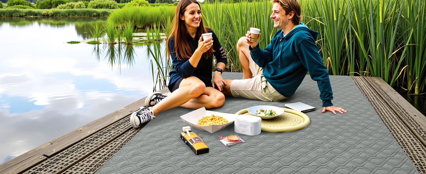 Водонепроникний килимок для собак Homaxy, двосторонній, для відпочинку вдома та на вулиці, 130x100 см, сірий+темно-сірий