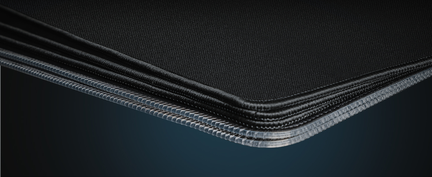 Чорний ігровий килимок Black Shark XL 900x400 мм з вологостійким покриттям та антиковзаючою основою