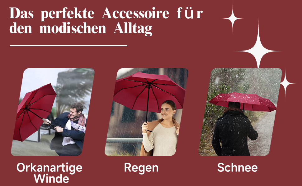 Зонт автоматичний Vicloon, 8 спиць, компактний, водовідштовхувальний, для подорожей та гольфу, темно-зелений
