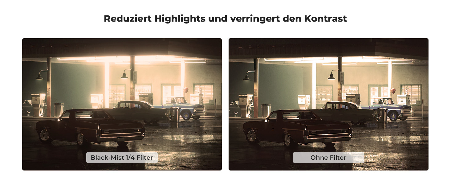 Фільтр K&F Concept 67mm Black Promist 1/4 з оптичного скла з багатошаровим нанопокриттям для відеозйомки/портретної фотографії (Nano-Klear)