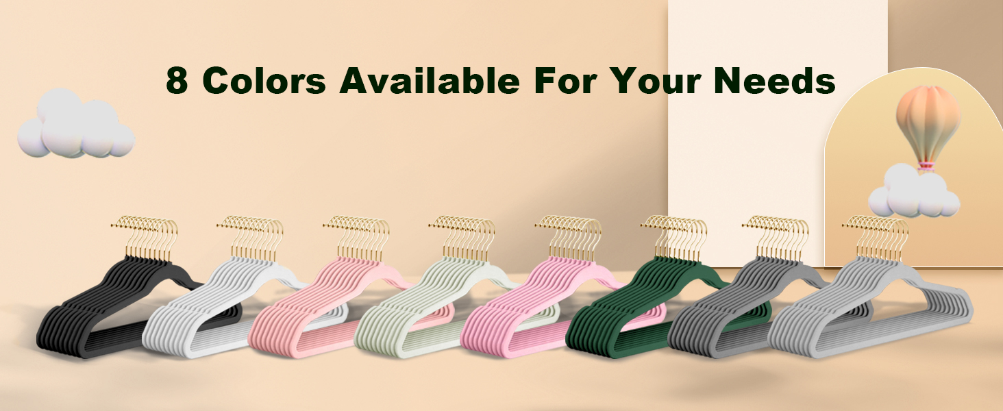 Набір з 22 велюрових плечиків для одягу Stormix, преміум-якість, для дорослих, неслизькі, для костюмів, сорочок, суконь, рожево-золоті гачки, 22 шт.