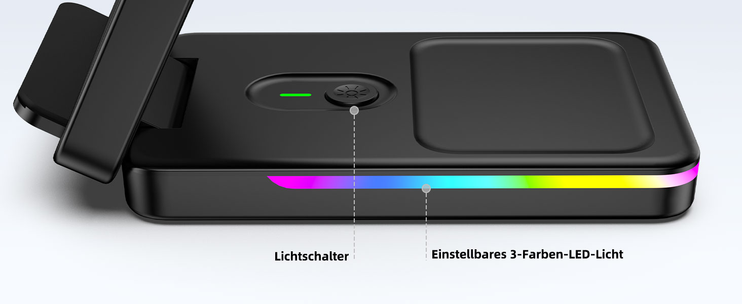 Зарядна станція індуктивна 3-в-1 для Google Pixel Watch 3/2, Pixel 10/9/9 Pro/8/8a/7 та Pixel Buds Pro 2 (складна, бездротова)