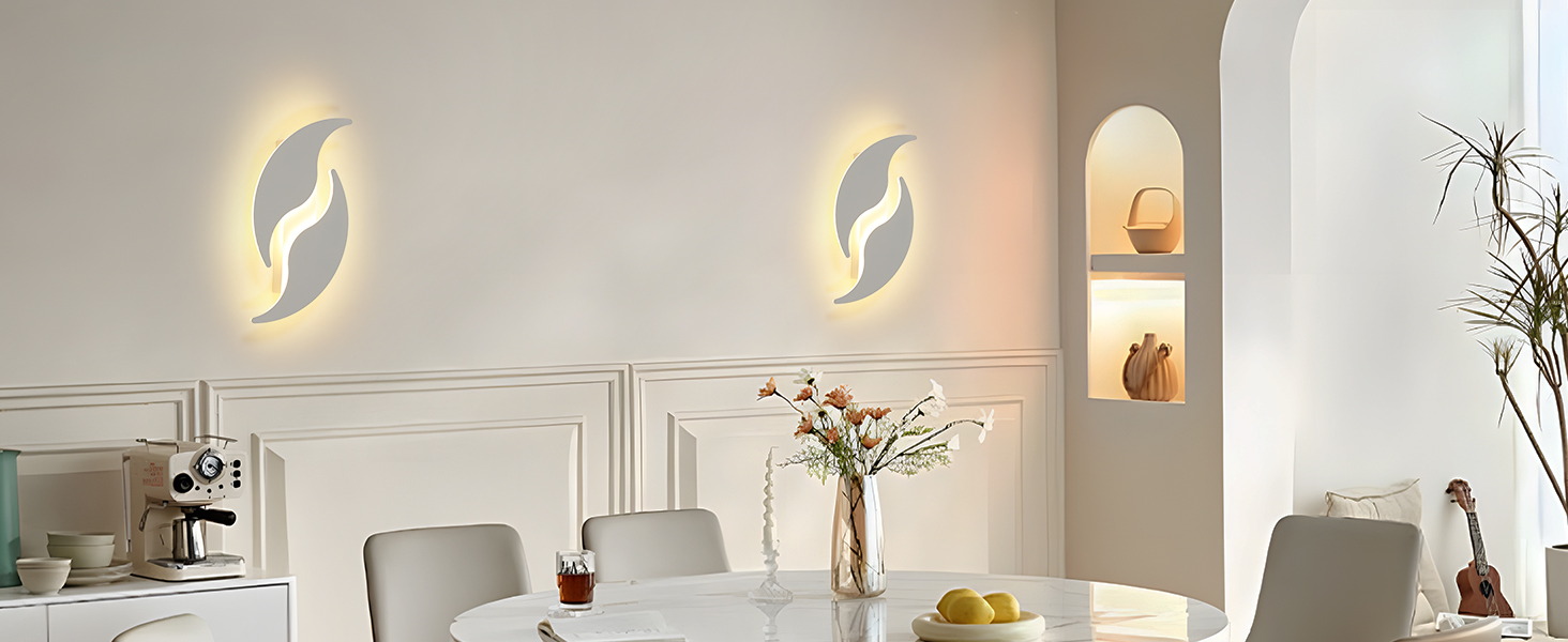 LED настінний світильник Dorlink для дому: спальня, вітальня, коридор, сходи. Art Deco, 12W, тепле світло, 3 кольори, регулювання яскравості