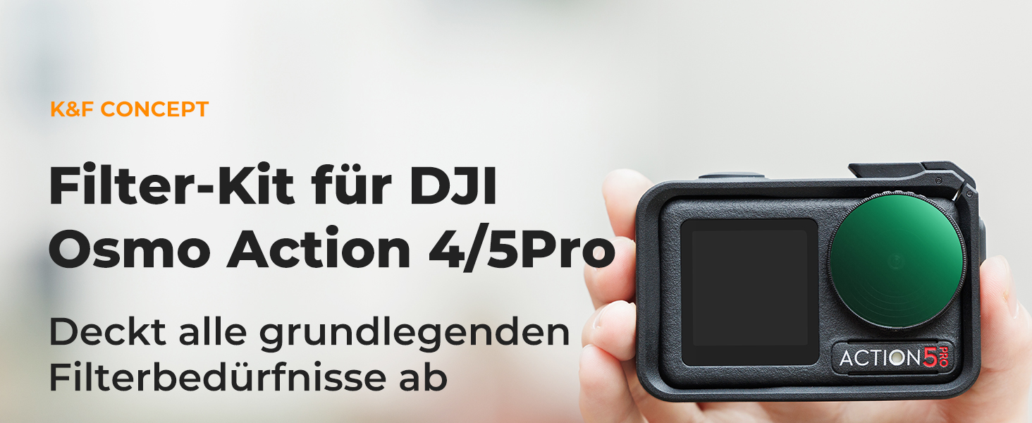 Фільтри K&F Concept ND/CPL для DJI Osmo Action 5/4 Pro: комплект з 6 шт.
