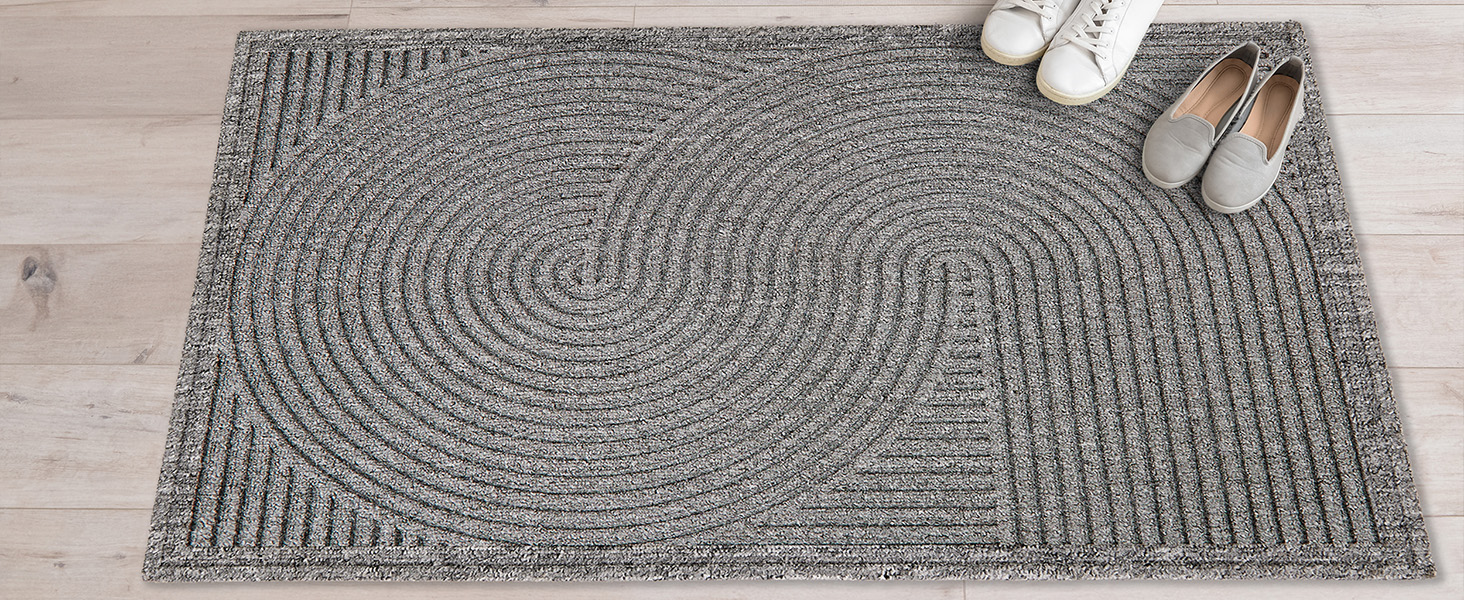 Придверний килимок Astra протибрудний та протиковзкий для вулиці, тераси та балкона, стійкий до погодних умов, 45x75 см, коричневий