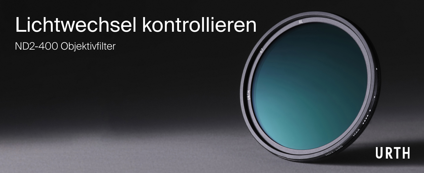 Графільтр Urth 82mm Variabler ND2-400: регулювання щільності ND2-400 (1-8.6 Stop)