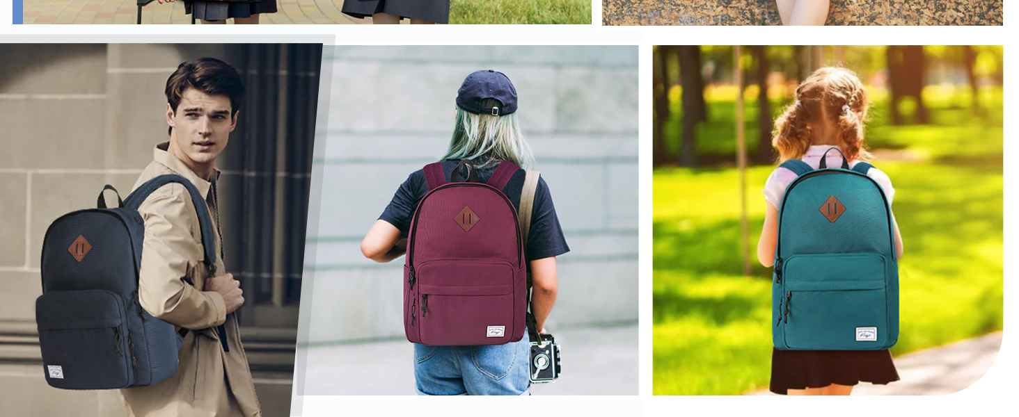 Шкільний рюкзак для підлітків: легкий, 15.6 дюймів, для ноутбука, чорний. Підходить для чоловіків, жінок, хлопців та дівчат, для школи, університету, подорожей та роботи. Об'єм 17,8 л.