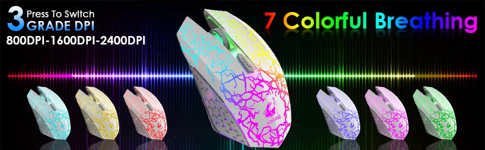 Механічна ігрова клавіатура та миша Combo з підсвічуванням Rainbow, 87 клавіш, 2.4G, USB, 2400DPI, з підсвічуванням RGB, з килимком для миші (чорний)