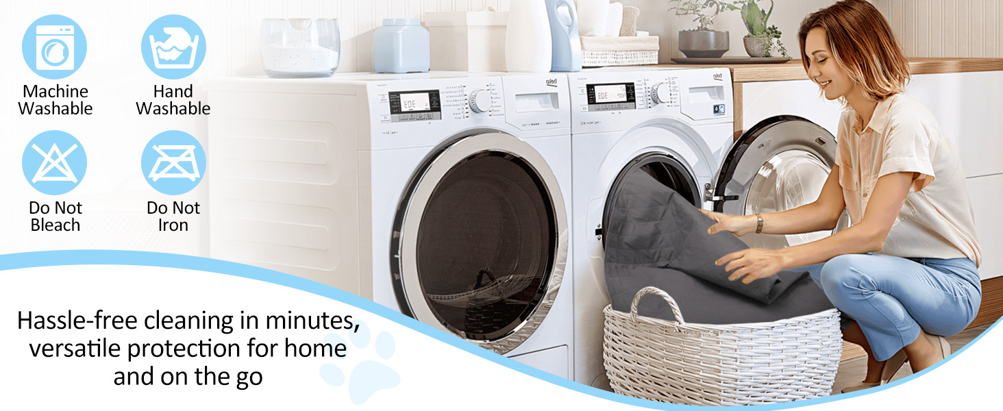 Водонепроникний захисний чохол на диван для собак HezzLuv, ковдра для тварин, захист матрацу, меблів, миючий, двосторонній, стійкий до подряпин, для цуценят, середніх та великих собак та котів, сірий, 157x127 см