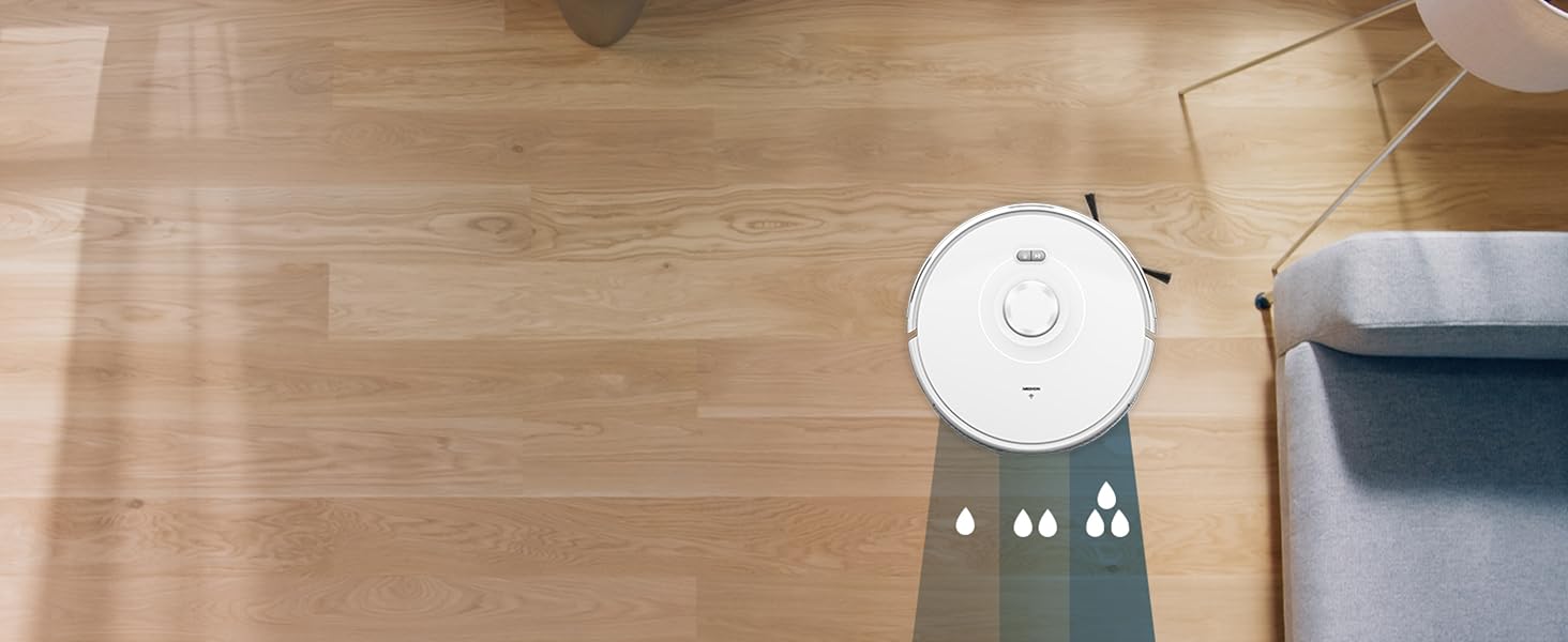 Робот-пилосос MEDION X10 SW з лазерною навігацією та функцією миття, 2700Pa, 2-в-1, створення карт, зони заборони, для кількох поверхів