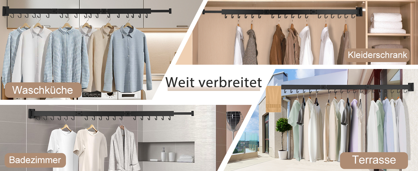 Настінна сушарка для білизни, розкладна, 3-секційна, 120 см (50 дюймів), біла. Максимальне навантаження: 150 фунтів (68 кг). Компактна сушарка для невеликих осель, 3 кольори (білий, чорний, 3X)