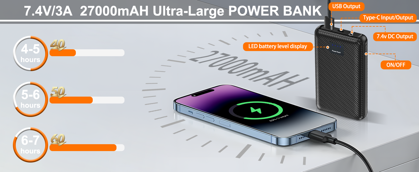 Обогревна жилетка з акумулятором 27000mAh 7.4V, флісова жилетка з 3 рівнями налаштування температури, електрична жилетка, для чоловіків та жінок, XL, глибокий чорний