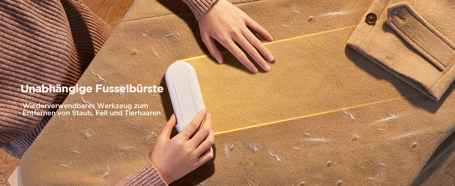 Електричний видальник ворсу 2-в-1 з трьома швидкостями для всіх тканин, з цифровим дисплеєм, 3 леза, USB-C кабель (Білий)