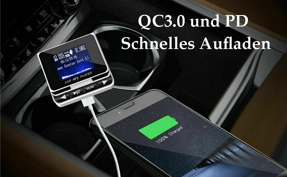 FM-трансмітер LEIDIMUS Bluetooth для авто, бездротова гарнітура, MP3-плеєр, USB-зарядка, з пультом дистанційного керування