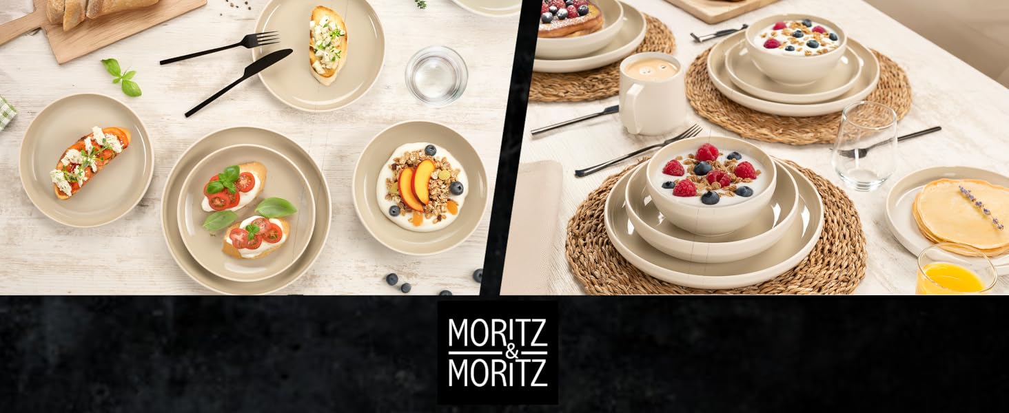 Набір кавових чашок Moritz & Moritz CAVO, 6 шт., пісочний колір, 500 мл, з ручкою, з якісного кераміки. Стильний дизайн для кави, чаю, капучино.