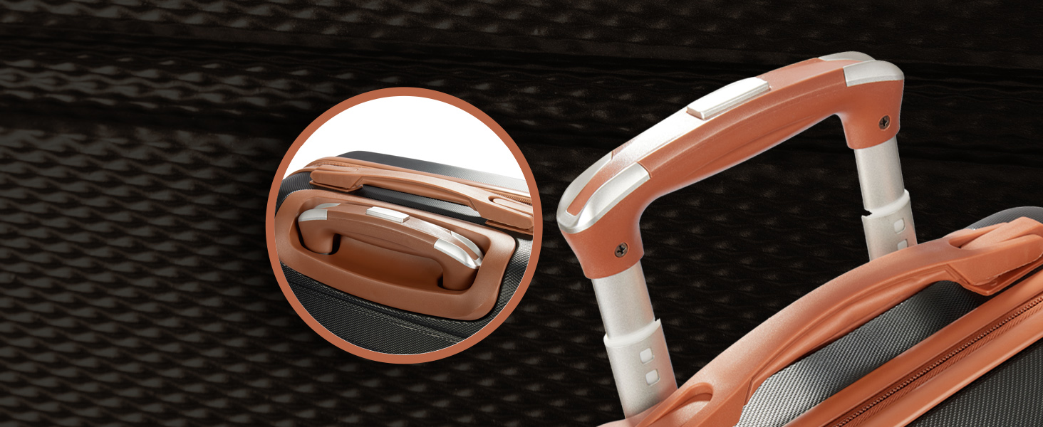 Набір валіз BruBaker Paris - 3 шт. з жорстким корпусом (M, L, XL) з кодовим замком, 4 колеса, ручки. Чорний та світло-коричневий