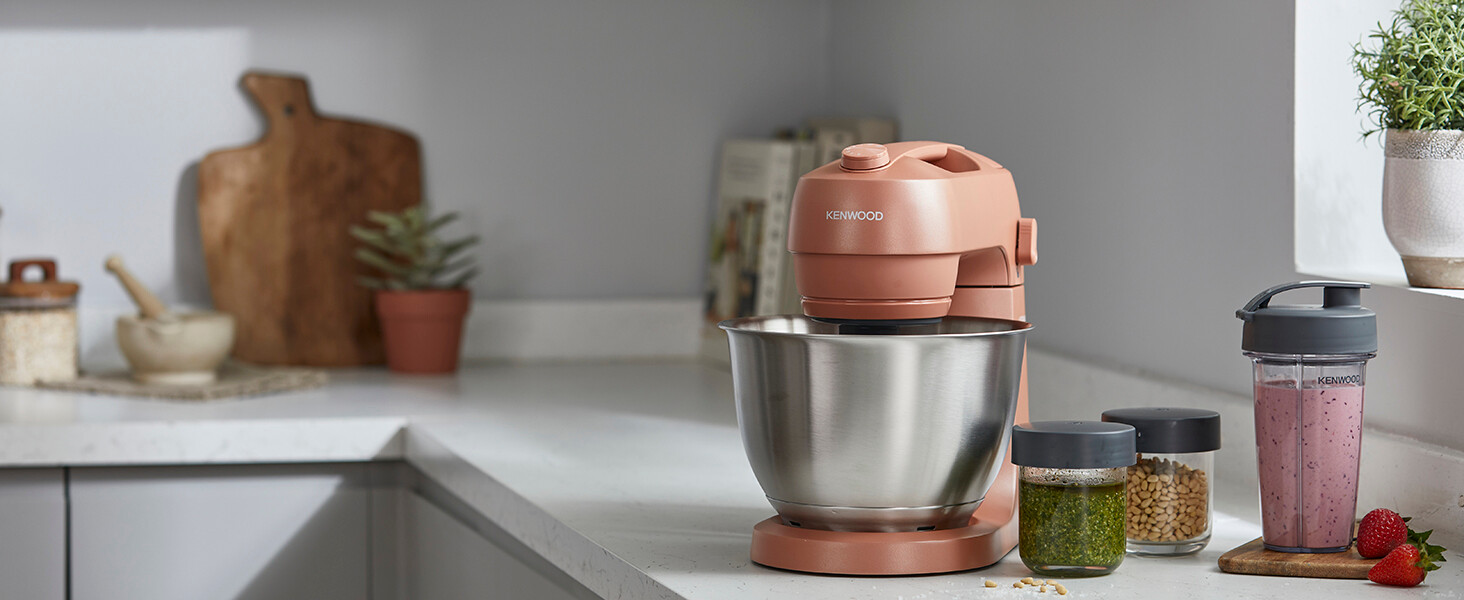 Кухонна машина KENWOOD kMix KMX750BK, компактний планетарний міксер, корал