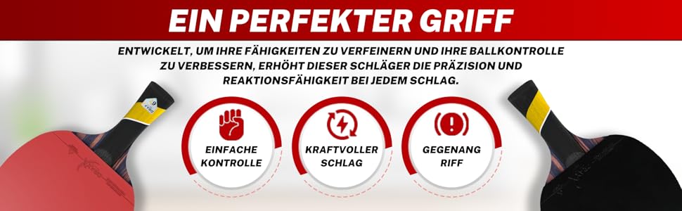 Стіл тенісний набір DRAXX SPORTS Carbon | 6 зірок | Швидкий, Сильний, Точний | Офенсивна швидкість | Посилена захисна обкладинка | Професійний набір для настільного тенісу