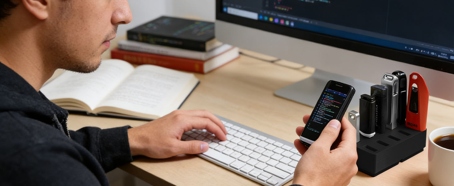 Органайзер для USB-накопичувачів TATMOHIK: сумка для 10 USB-флеш-накопичувачів, аксесуари для зберігання