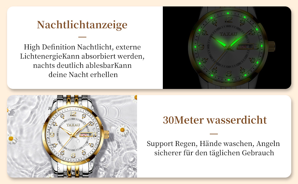 Жіночі годинники з арабськими цифрами, маленьке циферблат, Easy Read, дата, з нержавіючої сталі, водонепроникні, Reloj para Mujer (8102g)