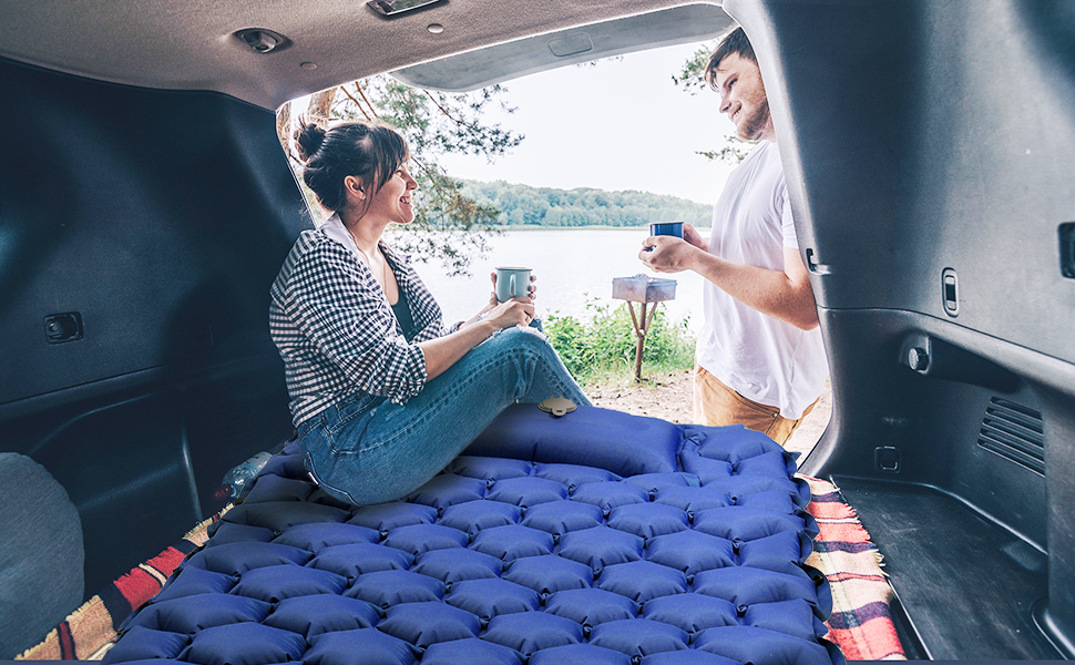 Isomatte Zodight Isomatte Outdoor - самонадувна туристична матрац для кемпінгу, 200см, блакитна