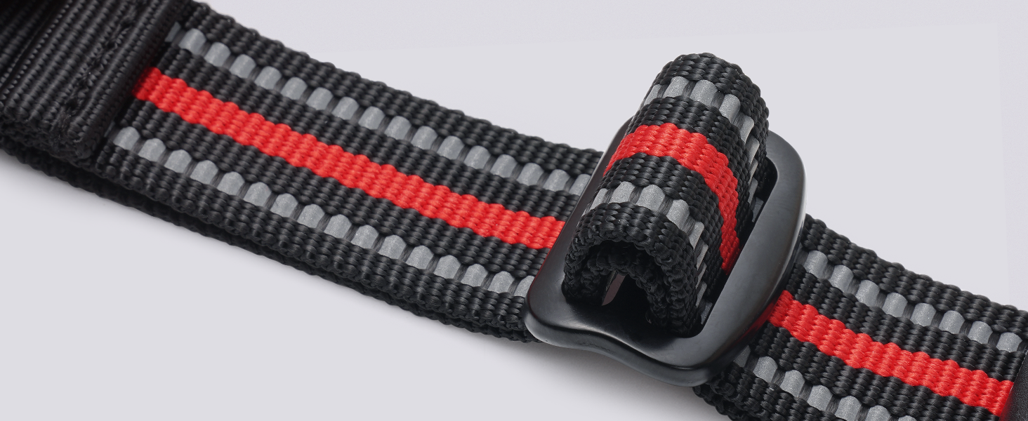 Нагрудник для собак Rabbitgoo середнього розміру, анти-тяга, регульований, великі собаки, дихаючий, з світловідбиваючими смугами, безпечне ведення, червоний (1 шт.)