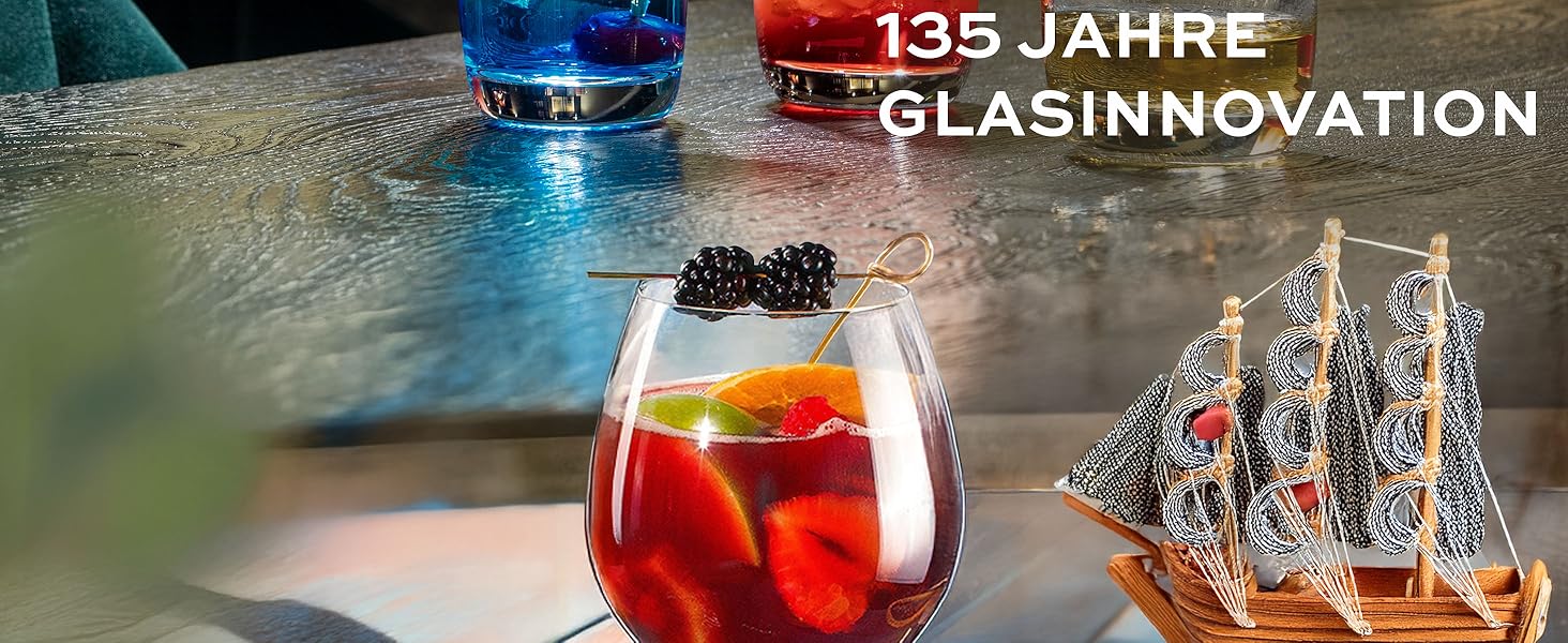 Набір келихів Stölzle Lausitz Weinland Longdrink 6 шт, 390 мл – кришталеві келихи для коктейлів, води, соків – міцні, для посудомийної машини