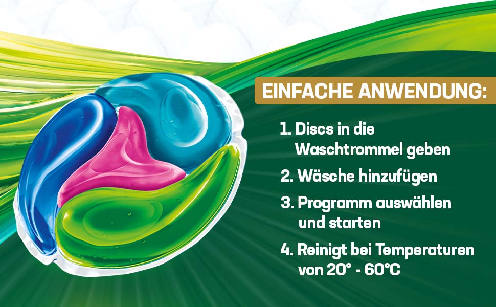 Капсули для прання Persil Color 4in1 DISCS, пральний засіб з технологією глибокого очищення для кольорових речей, 100 прань