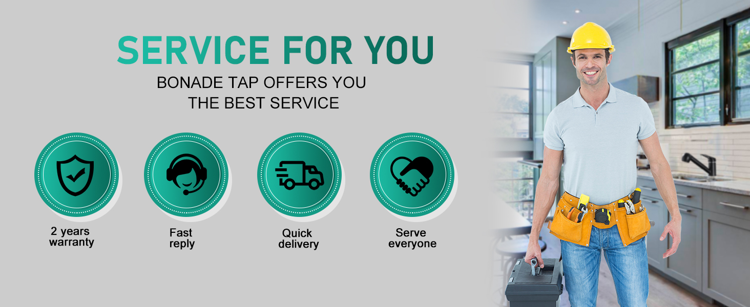 Змішувач кухонний висувний BONADE з подвійною виливом, поворотний на 360°, для кухні, з однією ручкою, хром