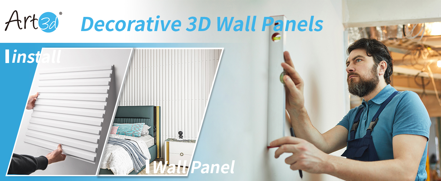 3D Панелі для стін Art3d: чорні, PVC, 12 шт., 50x50 см, 3 м²