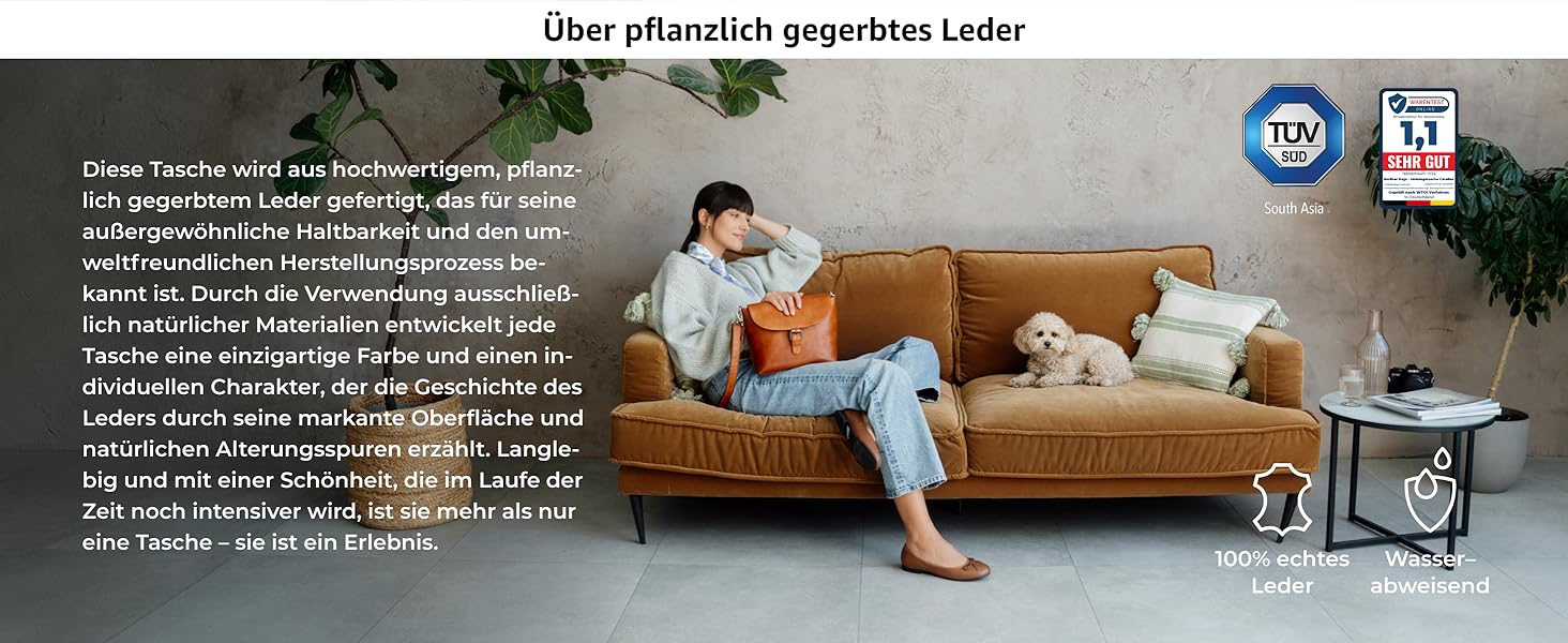 Сумка жіноча через плече Berliner Bags Catalina Vintage коричнева шкіра. Середня кросбоді сумка з магнітним закриттям