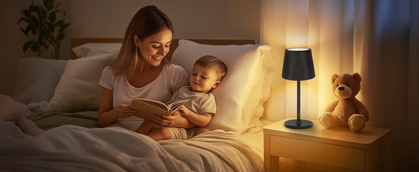 LED-лампа настільна бездротова диммируемая чорна з USB-C, сенсорна лампа з 3 колірними температурами, плавною регулюванням яскравості, регульованою висотою, IP54 вологостійка для внутрішнього/зовнішнього використання, чорна (нова версія)