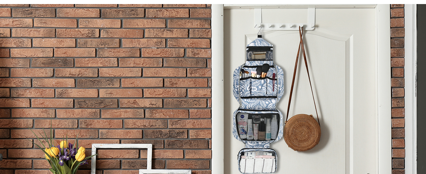 Чоловіча/Жіноча Туалетна Сумка для Подорожей з 4 Відсіками, Велика Місткість, Органайзер для Косметики, Чорний Колір