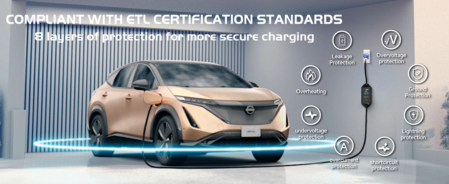 Кабель для зарядки електромобіля Schuko 3.6kW з регулюванням струму 6/8/10/13/16A, з сумкою, IEC 62196-2 (7.2kW/32A, 6M)