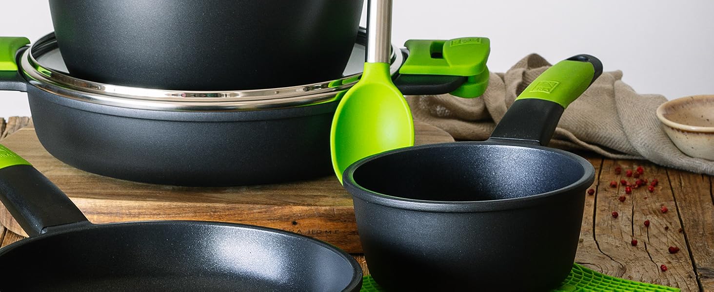 Набір сковорідок BRA Prior 18-22-26 см, 3 шт., з антипригарним покриттям, для всіх типів плит, включаючи індукційну