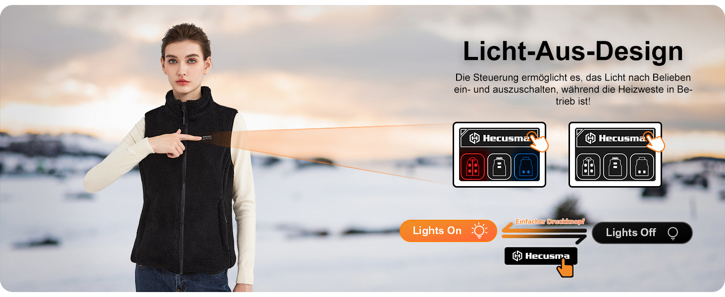 Тепла електрична жилетка для жінок з акумулятором 16000mAh, Sherpa, флісова жилетка для активного відпочинку та катання на лижах, чорна