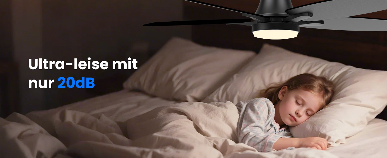 Стелянка-вентилятор 106 см з підсвічуванням, двосторонні лопаті, тихий, з пультом, LED лампа для спальні/вітальні, DC мотор, колір темне дерево