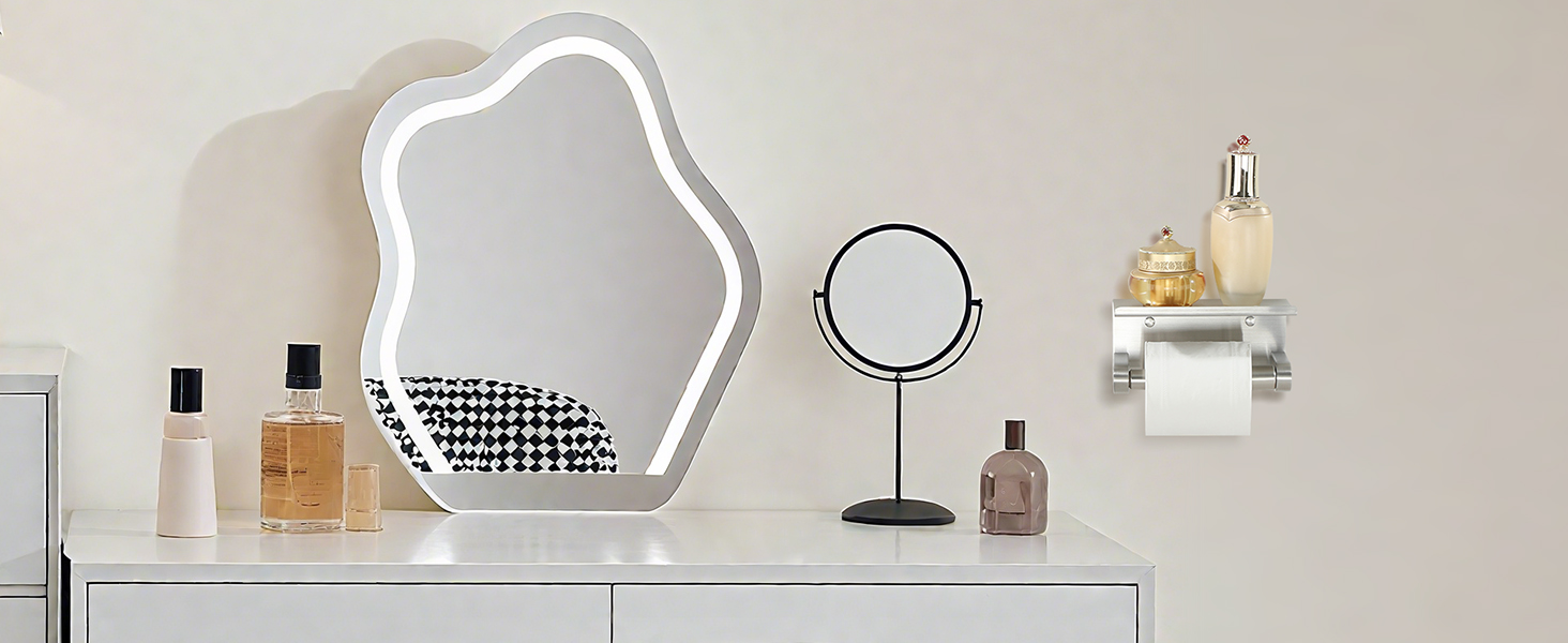 Тримач туалетного паперу Mooche з нержавіючої сталі, 17,5 см, полірований – надійний для ванної кімнати та дому