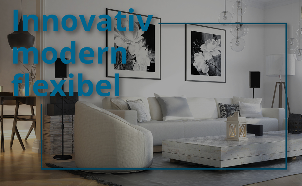 Підставка для колонок Xantron® ECO-SS05: регульована висота до 103 см, з антиковзким покриттям та прихованою прокладкою кабелю, комплект з кріпленням