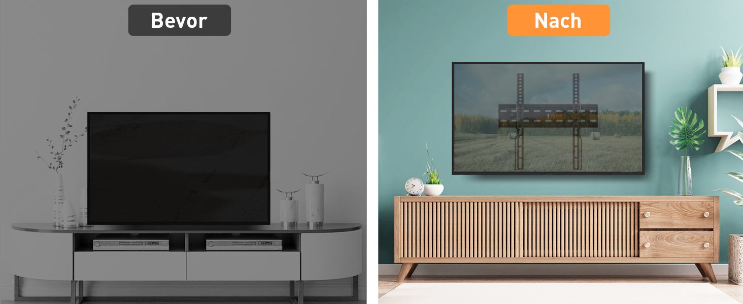 Кріплення для телевізора ELIVED EV007: настінний тримач для LED, LCD, OLED, Plasma телевізорів (26-60 дюймів, до 45 кг, VESA 400x400)