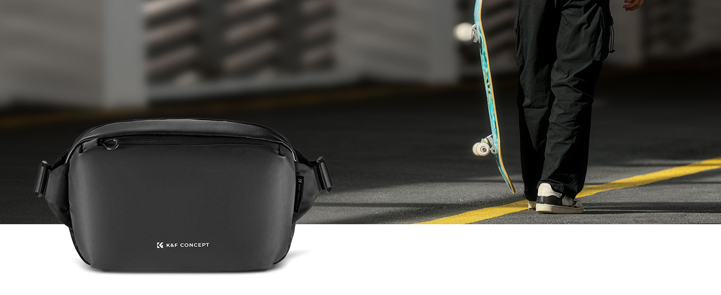 Рюкзак для камери K&F Concept, сумка через плече, фотосумка, чорний (M)