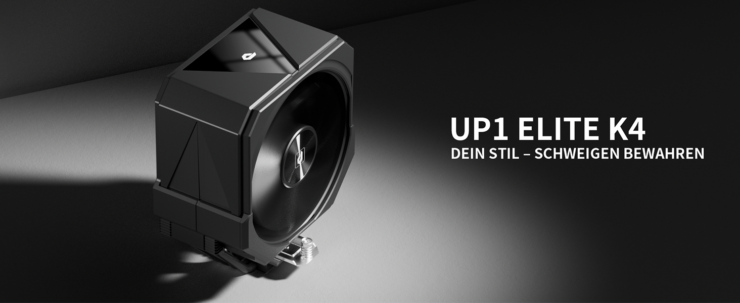 upHere UP1 Elite KC4C - Кулер для процесора з RGB підсвічуванням, 120мм, сумісний з AMD AM4/AM5 та Intel