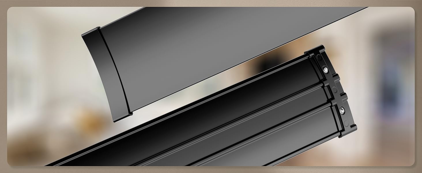 Deckenventilator Ohniyou з підсвіткою, пультом та додатком, 152.4 см (60 дюймів), регульована яскравість, DC-двигун, великий вентилятор для тераси, вітальні, чорний