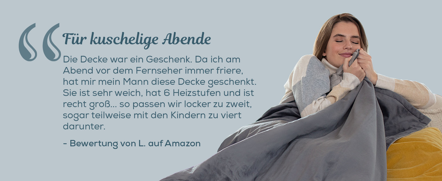 Електрична ковдра Beurer HD 75 з 6 рівнями нагріву, системою безпеки та автовимкненням, 180 x 130 см, Taupe