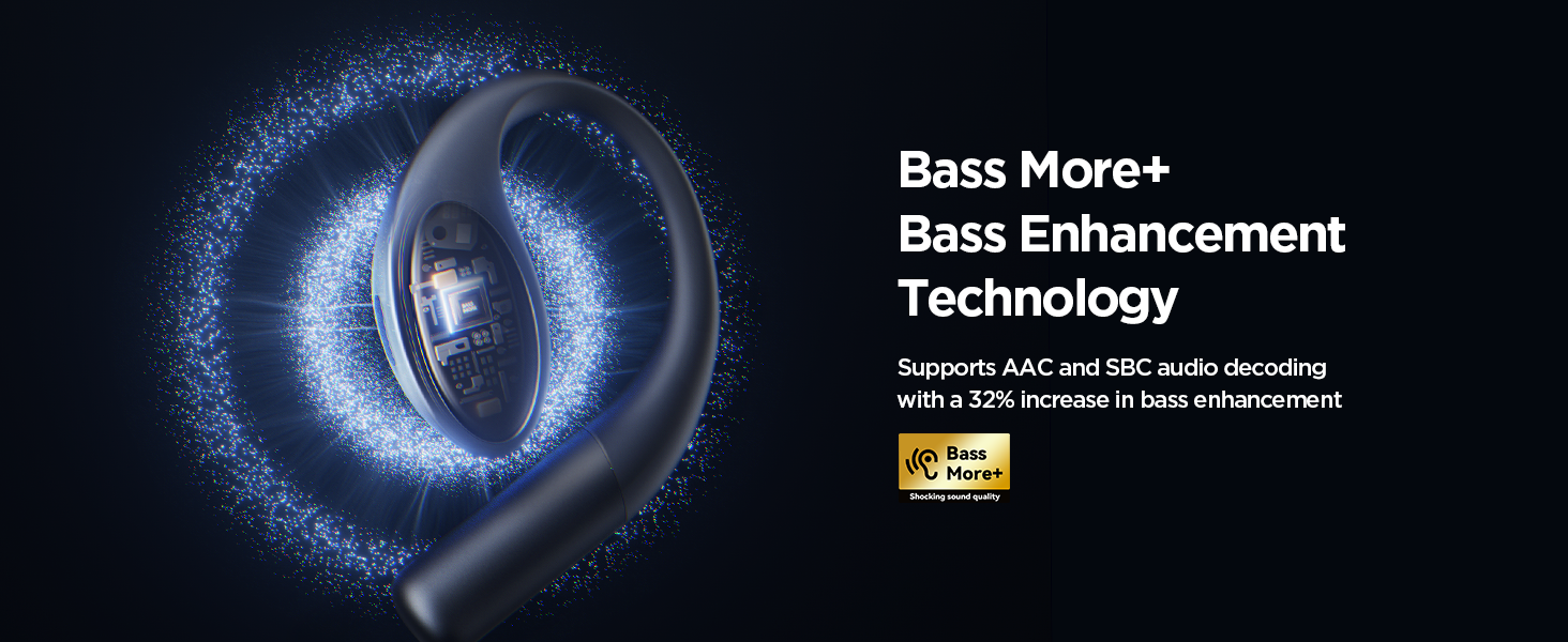 1MORE S51 навушники відкритого типу, ультралегкі, Bluetooth, 40 годин, IPX5, Bass More+ технологія