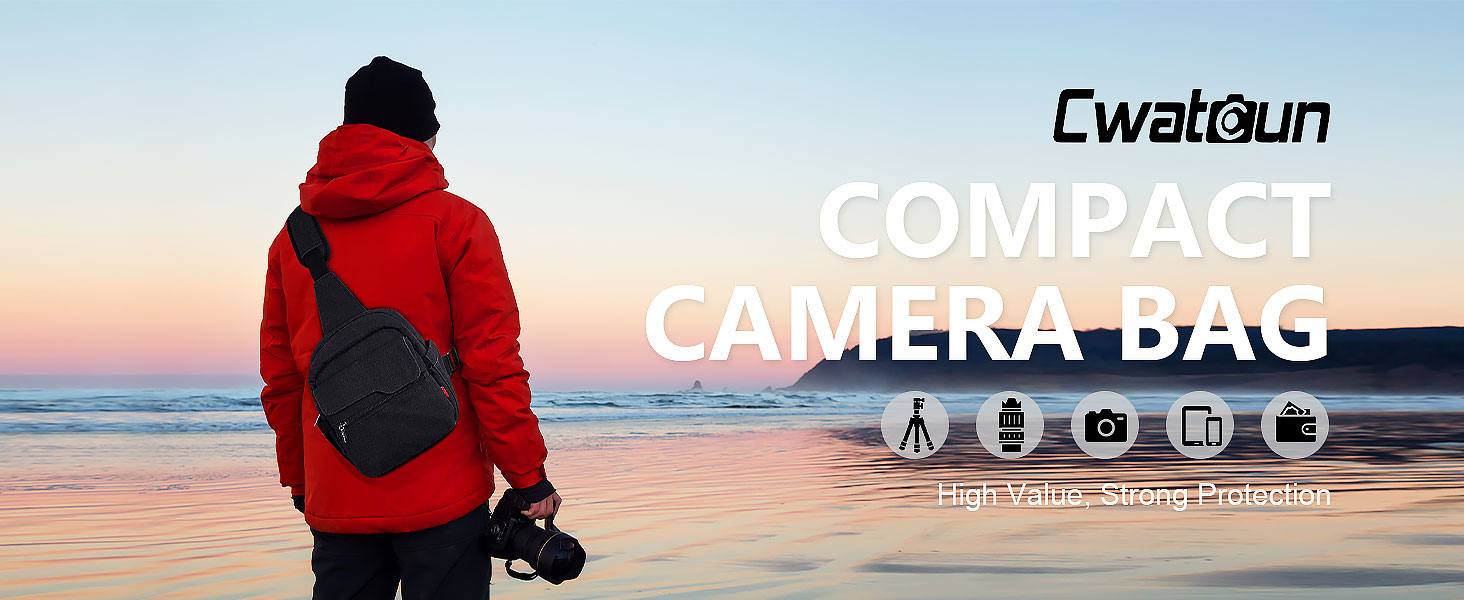 Водонепроникна сумка для камери Cwatcun: для DSLR, SLR, системних камер та аксесуарів