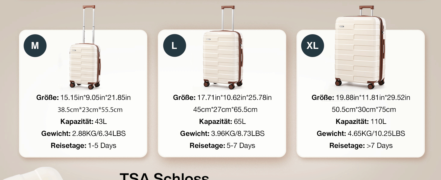 Чемодан VIPbox з жорсткою обшивкою, великий (75 см), розширюваний, легкий, з полікарбонату, з TSA замком, білий, M+XL (55+75 см)