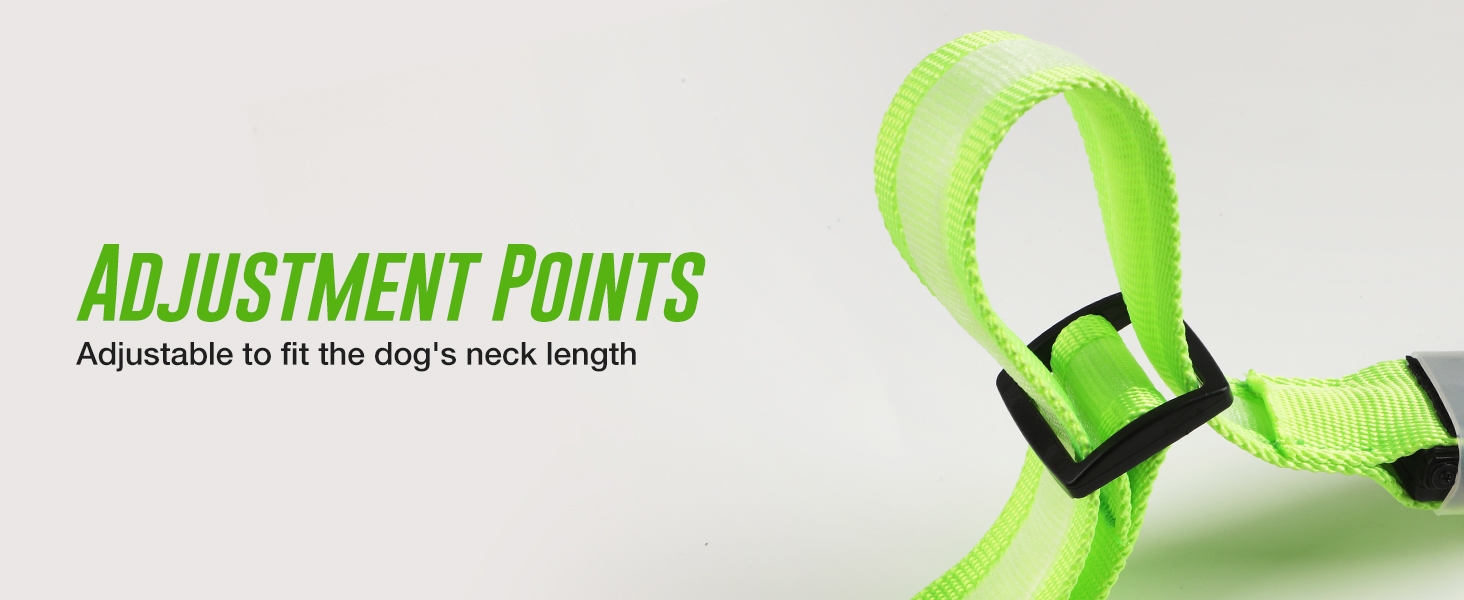 Світлодіодне нашийник для собак Jewyow 7-в-1, багатоквітний, USB-C, водонепроникний, для малих, середніх та великих собак - Синій, M