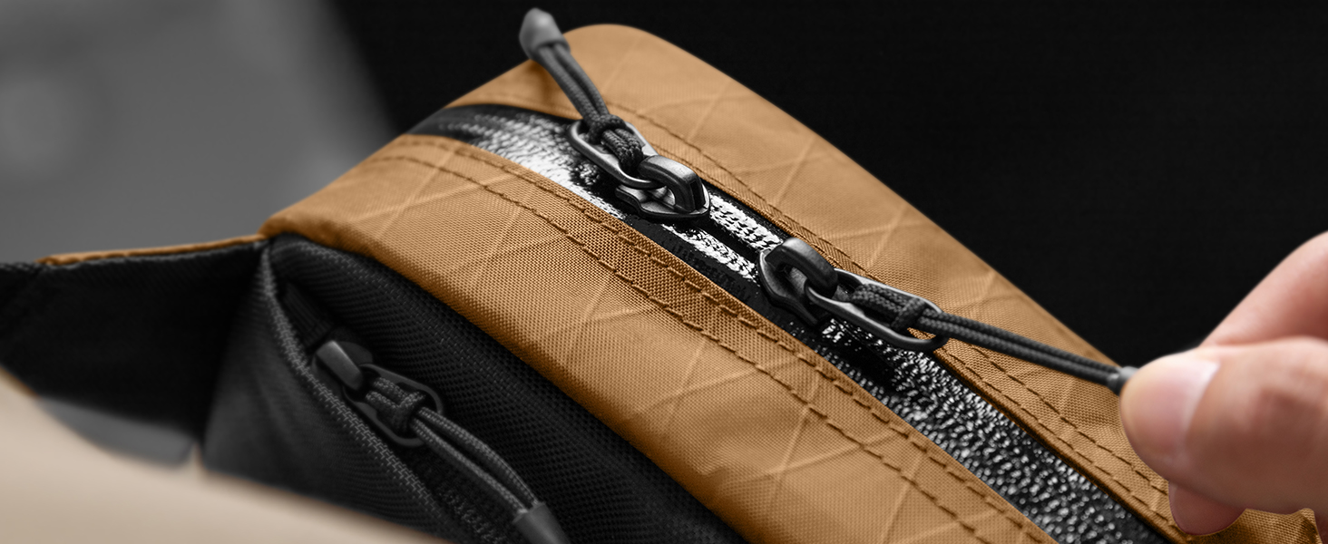 tomtoc Anti-Diebstahl Sling Bag 3,5L: Сумка на плече, Crossbody для чоловіків та жінок з RFID-захистом | для Switch, iPad mini | Водовідштовхувальна, EDC, Подорожі, щоденне використання | X-pac, Колір: Коричневий