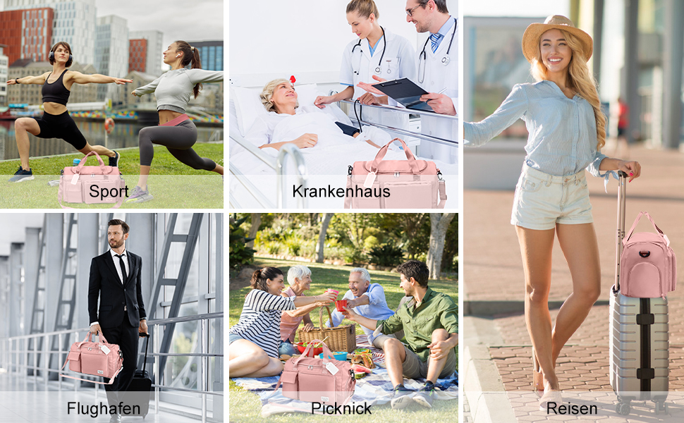 Спортивна сумка Flintronic 35L, водонепроникна, для подорожей та вихідних, блакитна (#3 Рожевий)